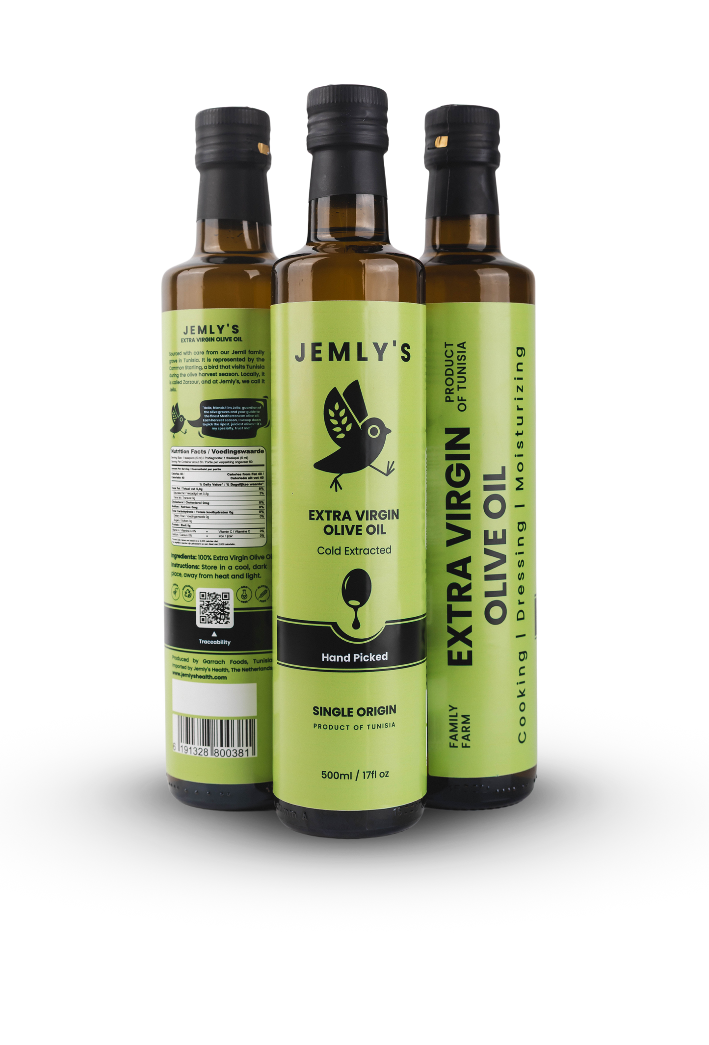 JEMLY'S Extra Virgin Olive Oil 500ml